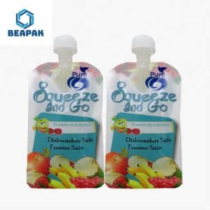 Soy Milk Drink Packaging Reusable Custom Spout Pouches