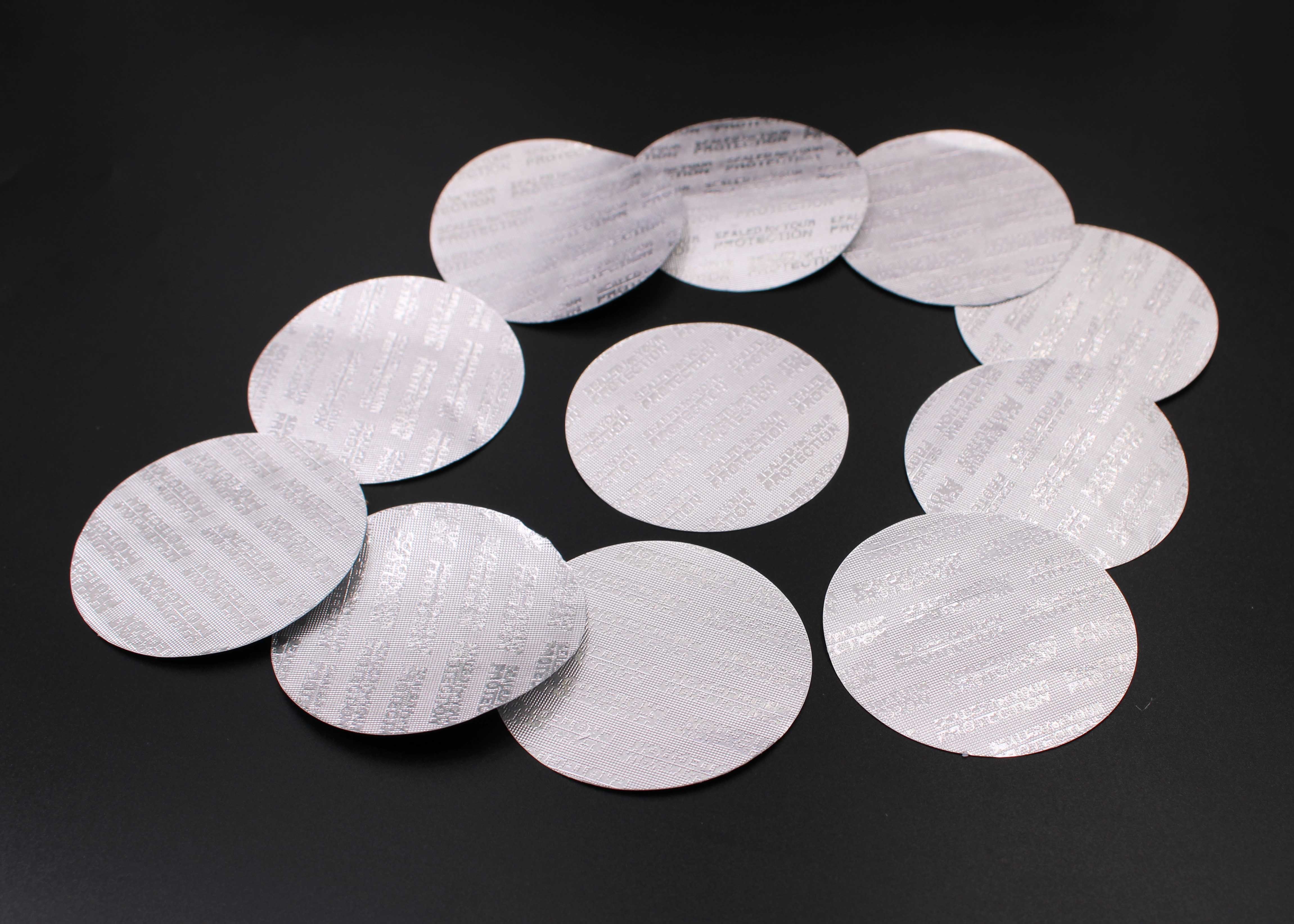 Custom Wax PET Aluminum Foil Seals Hard Temper
