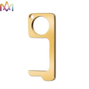 Quality Multifunctional Contact Free Door Opener Custom Shaped Keychains for sale