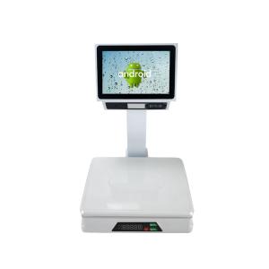 Quality All in One Inch Both Touch Screen Scale Digital Weight Machine Weighing Scale With Built-In 58mm Receipt Printer for sale