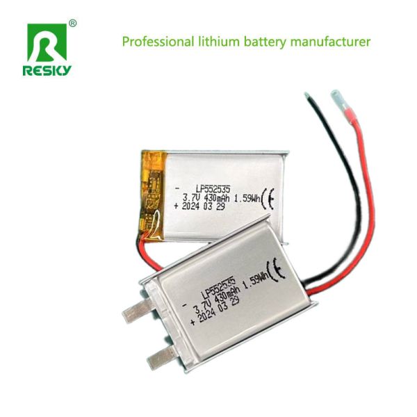 Customized Lipo Battery Cells 552535 3.7V 430mAh 400mAh Power