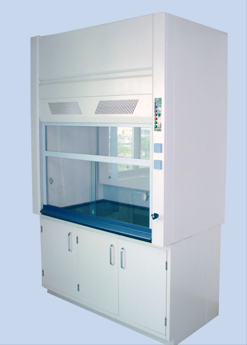 Cold Rolled Steel Laboratory Fume Hood , Large Solid Benchtop Fume Hood
