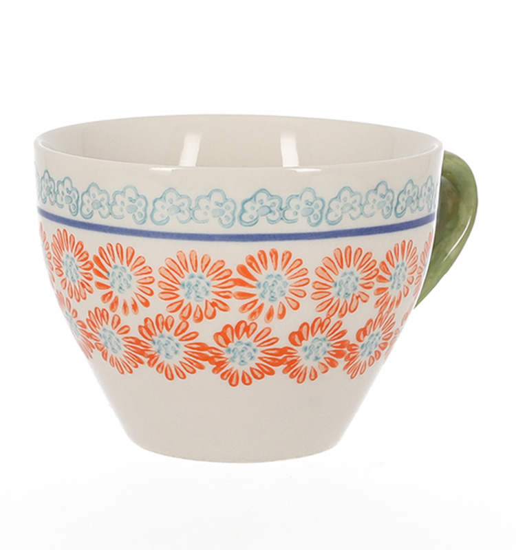 Hot sales chinese tea cup stoneware ceramic handpaint mug coffee cup tea mug gift mugs