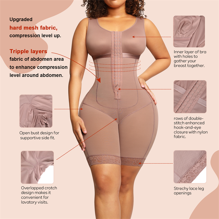 Thick Colombian Fajas Shapers Stage 2 Post Surgery Butt Lifter Compression Garments