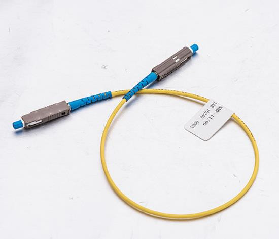 MU To LC Single Mode Fiber Optic Cable Simplex 2.0/3.0mm LSZH Jacket Low Insertion Loss