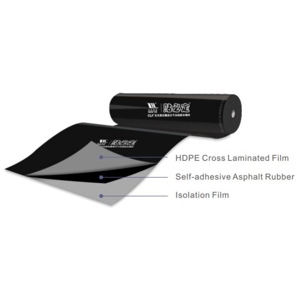 Bondsure® CLF Self Adhesive Bituminous Waterproofing Membrane Cross Laminated Film Macromolecule
