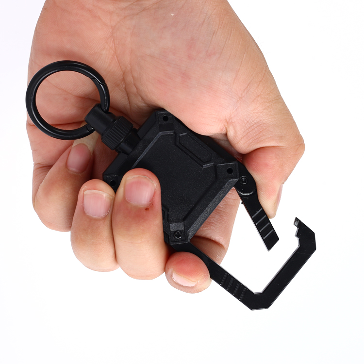 Work Clip Retractable Badge Reels Tactical Id Holder Key Ring Keychain