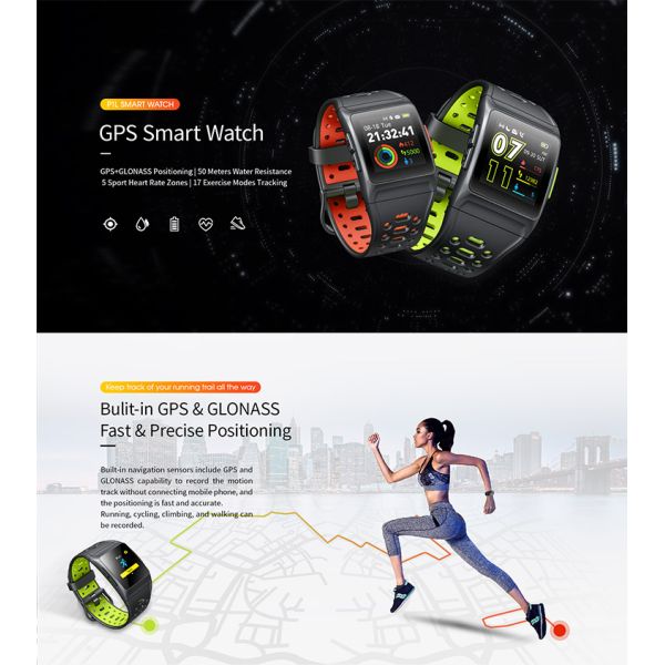 GPS Heart Rate Sensor Waterproof Smart Positioning Watches