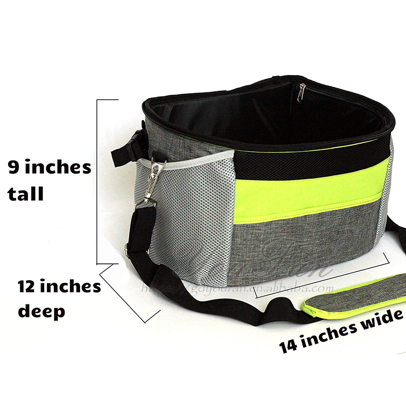 Professional Pet Carrier Bag 14*19*12 Inch With Foldable Mesh Cover