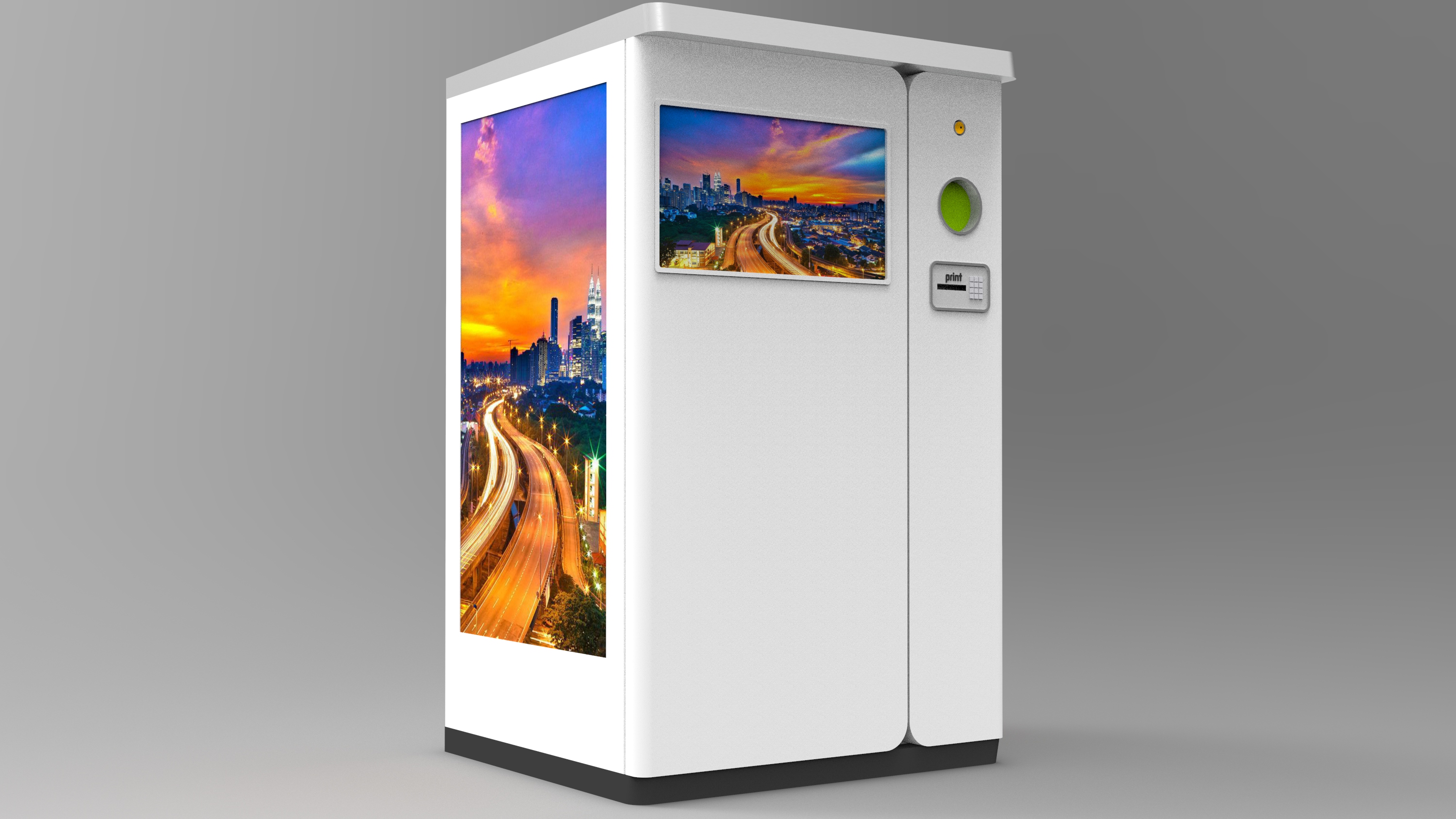 Commercial Supermarket Indoor Circle RVM 700 RVM Reverse Vending Machine