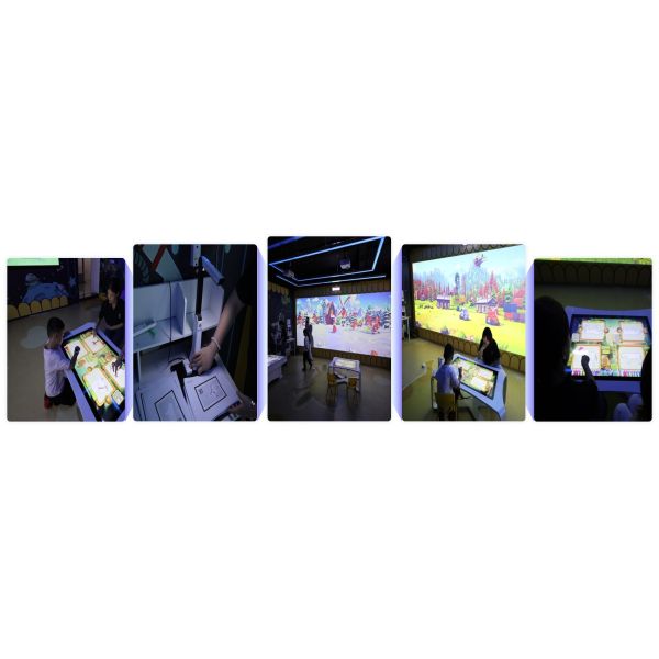 Digital Painting MultiTouch Surface Interactive Display Games For Tech Showcases