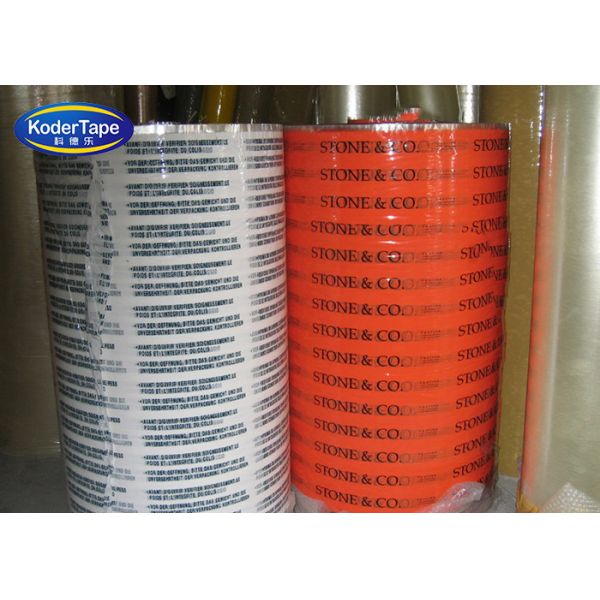 China Acrylic Adhesive Bopp Printed Packing Tape Jumbo Rolls 4000mts Length on sale