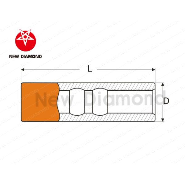 Durable DTH Spare Parts Coupling Sleeves For Water Conservancy , Carbide Material