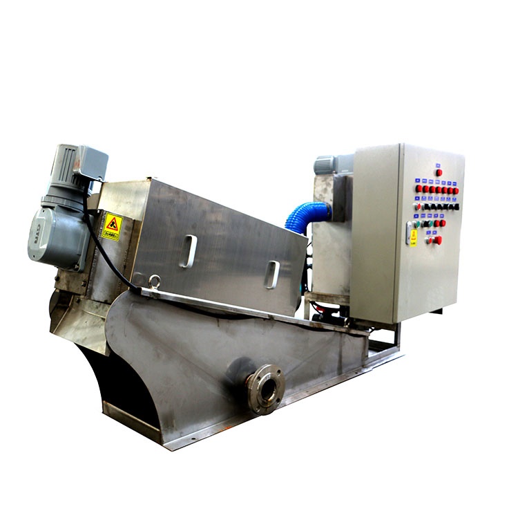 0.65kw Screw Press Volute Slurry Sludge Dewatering Machine For Municipal Engineering