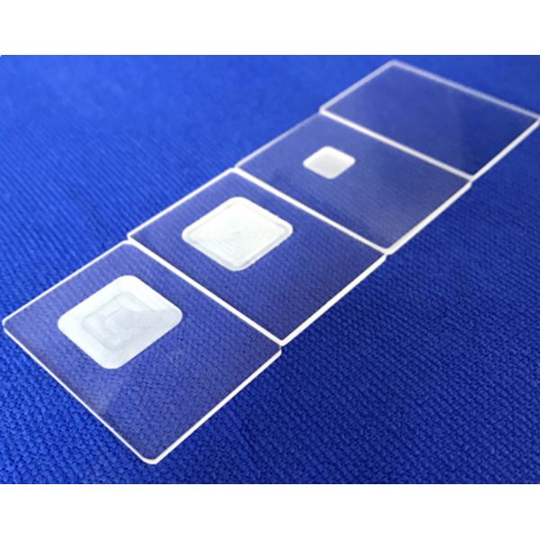 Perforated Slotted Quartz Glass, Quartz Plate Shaped Channel Frame