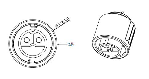 M20 IP68 2P Waterproof Power Plug Lithium Ion Battery Energy Storage Connector
