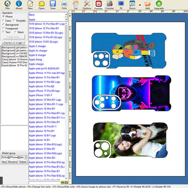 Program A3 Mobile Skin Cutter Daqin Die Cut Sticker Maker Diy Stickers