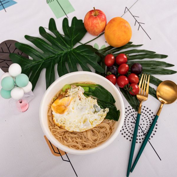 Bagasse Pulp Biodegradable Bowls With Lids , Compostable Salad Containers