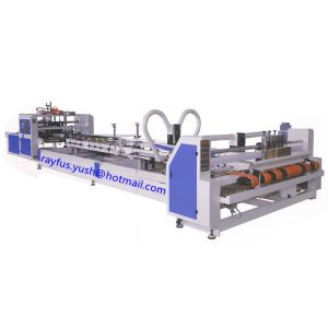 Fully Automatic Folder Gluer Machine, inline stitcher or strapper unit as option