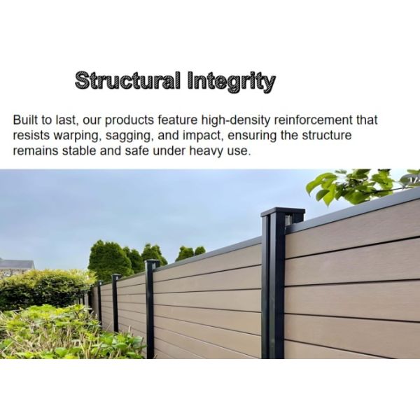 Multi Tier Louvered Layered WPC Shutter Fence Outdoor 150mm