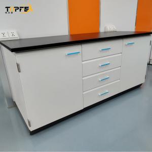 Quality Marble Table Top Lab Wall Bench for Testing Function in White for sale