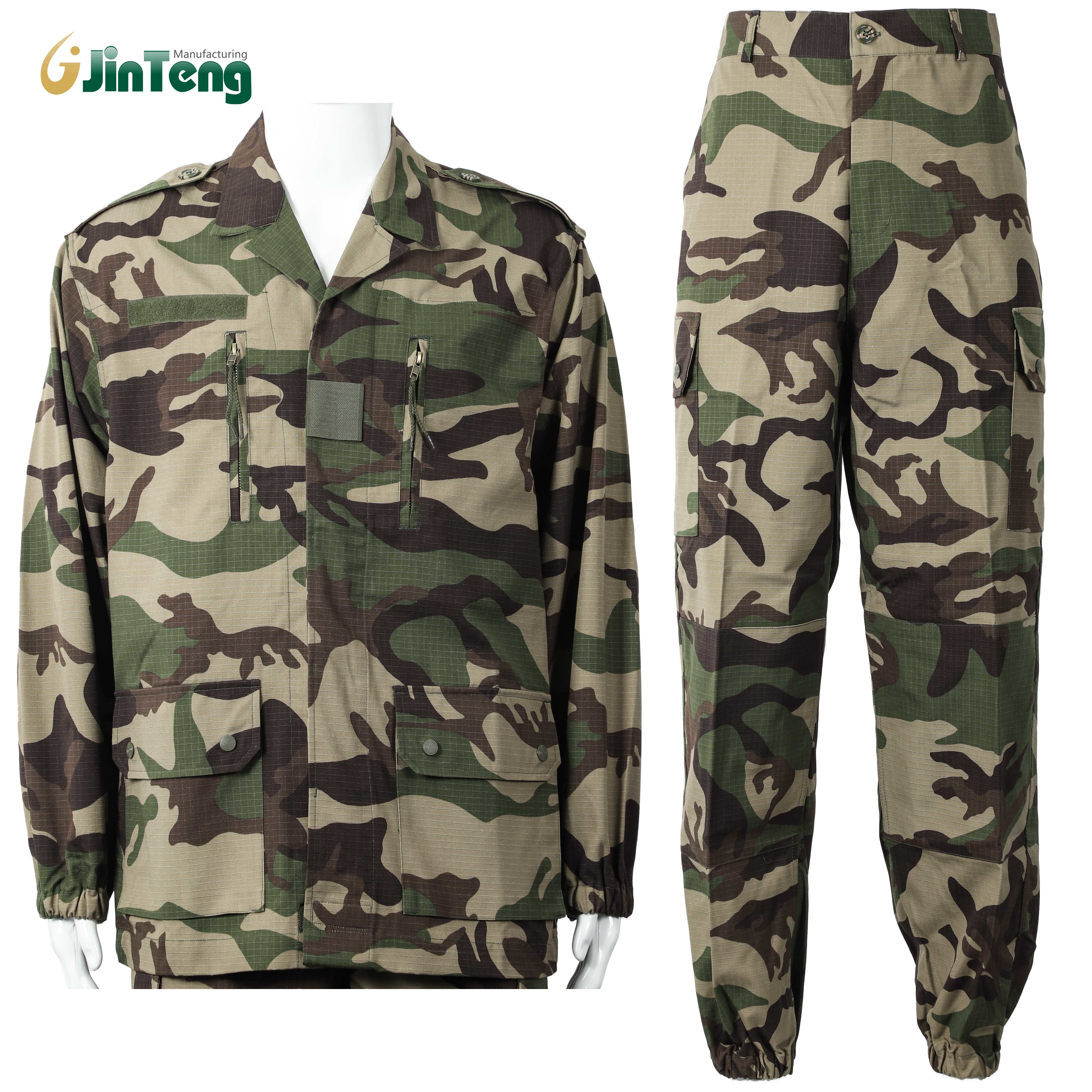 Quality Factory Supply T/C French Camo F1 French Military Uniform ( Shirt+pants+cap) for sale