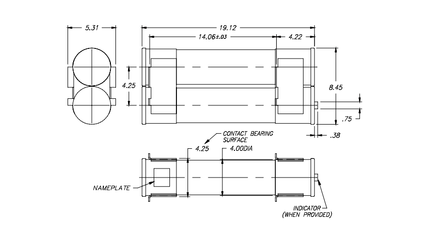 9F60LJD502 Motor Protection Fuse Silver-Plated Copper FUSES for MOTOR PROTECTION 9F60LJD502