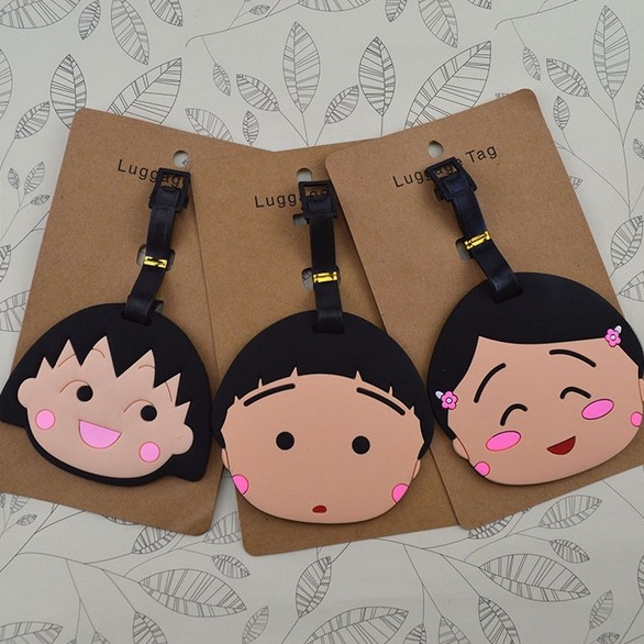 Guangdong factory high quality soft pvc plastic standard size luggage tags