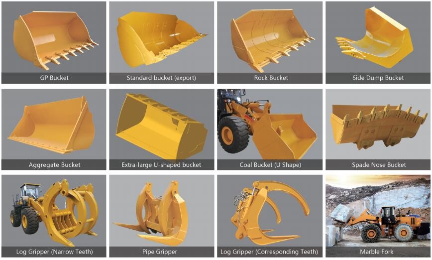 Heavy Duty SEM655D 5 Tons Payloader With WEICHAI Mechanical Engine