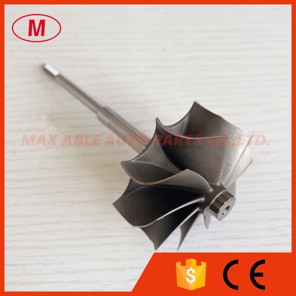 GTB25 51/53mm 9 blades journal bearing turbo wheel/turbine shaft&wheel