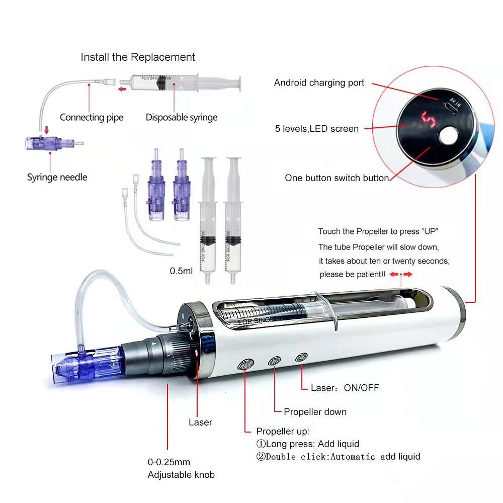 DC5V Auto Digital Derma Pen Microneedling Pen For Home Use