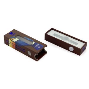 Quality Foiling Custom Slider Box Vape Cartridges Packaging With Display Window for sale