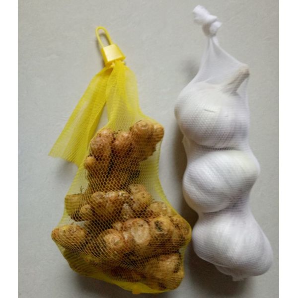 Net Length 35m 80mesh plastic mesh bags For Ginger Garlic