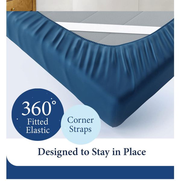 600TC Egyptian Cotton Home Bed Sheet Set with Customized Size Fitted Sheet and Cooling Flat Sheet