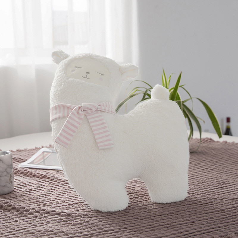 Skin Friendly 30cm Polypropylene Cotton Filling Alpaca Plush Toy