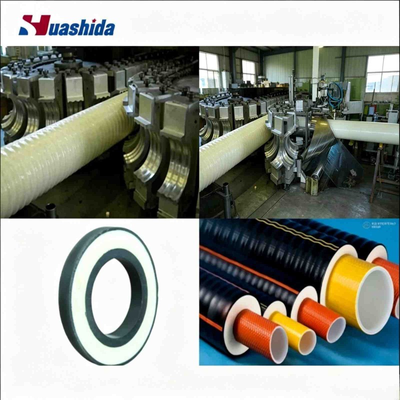 Flexible PU Foam Pre-Insulated PERT HDPE Pipe Extrusion Line for district heating