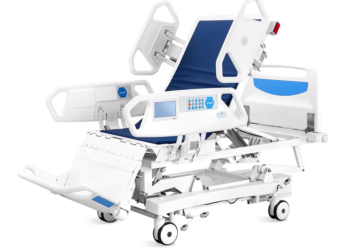 Fully Electric Height Adjustable Hospital Bed 500-950mm Eight Function
