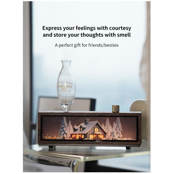 Luxury Aroma Diffuser Real Wood Material USB Powered for Home Use
