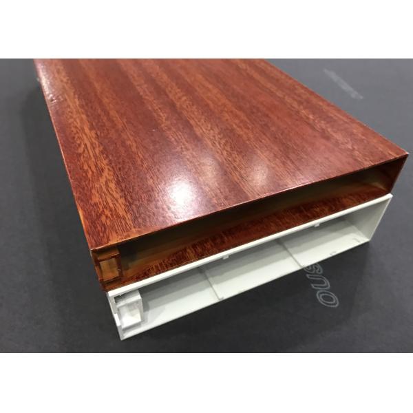6063 AA Baffle Integrated Linear Metal Ceiling , Random Size Aluminium Strip