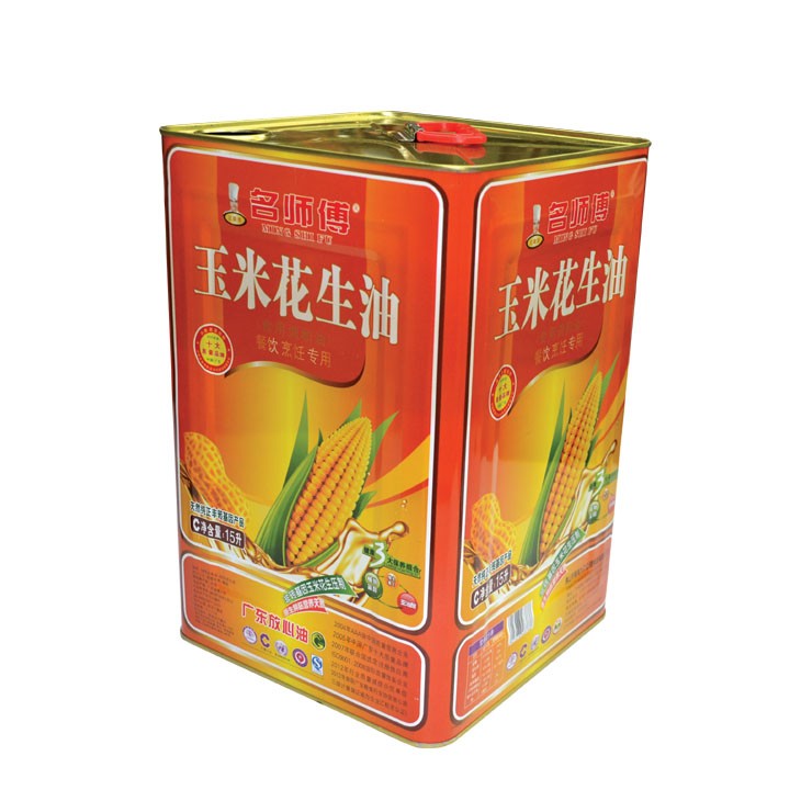 DADI 15L Family Edible Olive Oil Tin Can with Handle Rectangle 500ml Tinplate Food Oil Can