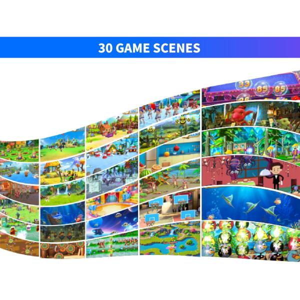 Immersive Projection Game Interactive Ball-Throwing Wall With Colorful Effects