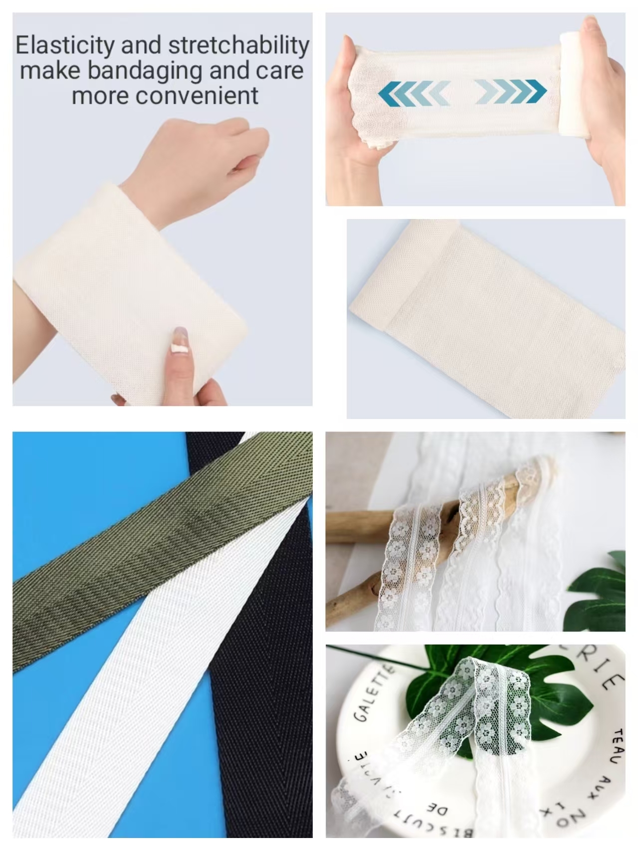 Servo Motor As the Core of Medical Bandage Gauze Mesh Elastic Band Knitting Crochet Lace Machine