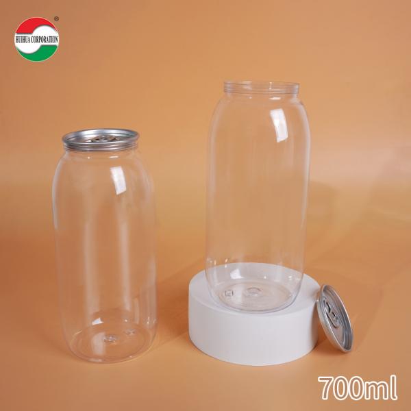 250ml PET Beverage Can for Juice and Soft Drinks with Easy Open Lid