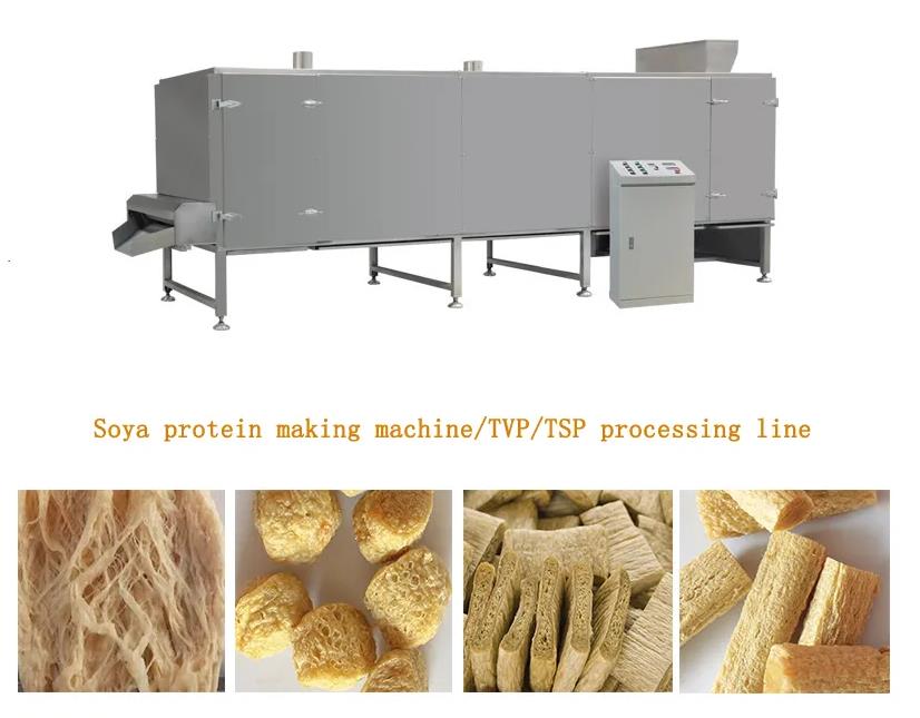 Automatic Soya Extruder Machine / Protein food production line