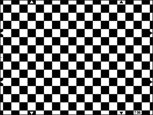 Chessboard Distortion Camera Resolution Test Chart Custom Size For Imaging Tests