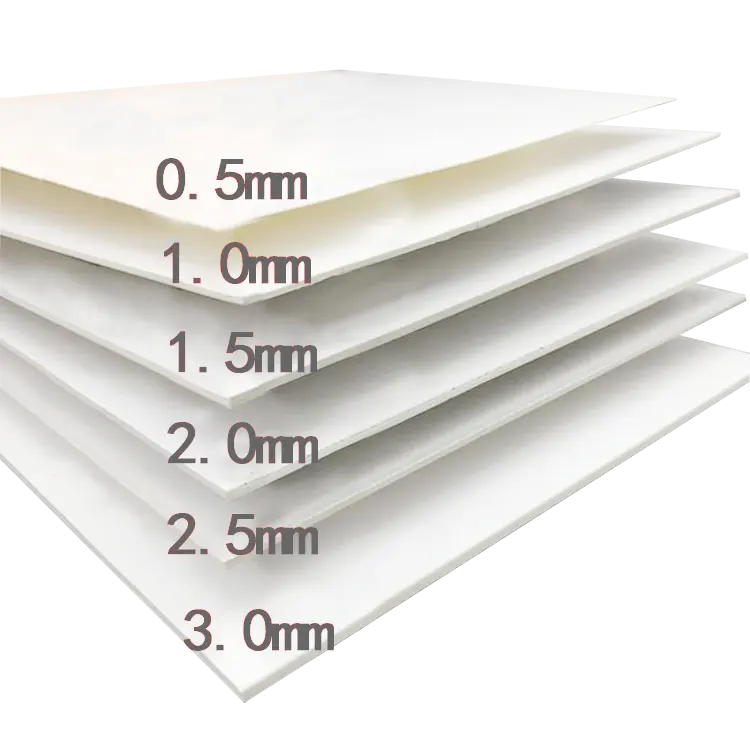 70x100cm 210g PE Coated Glossy Ivory FBB Cardboard Roll for Food Packaging