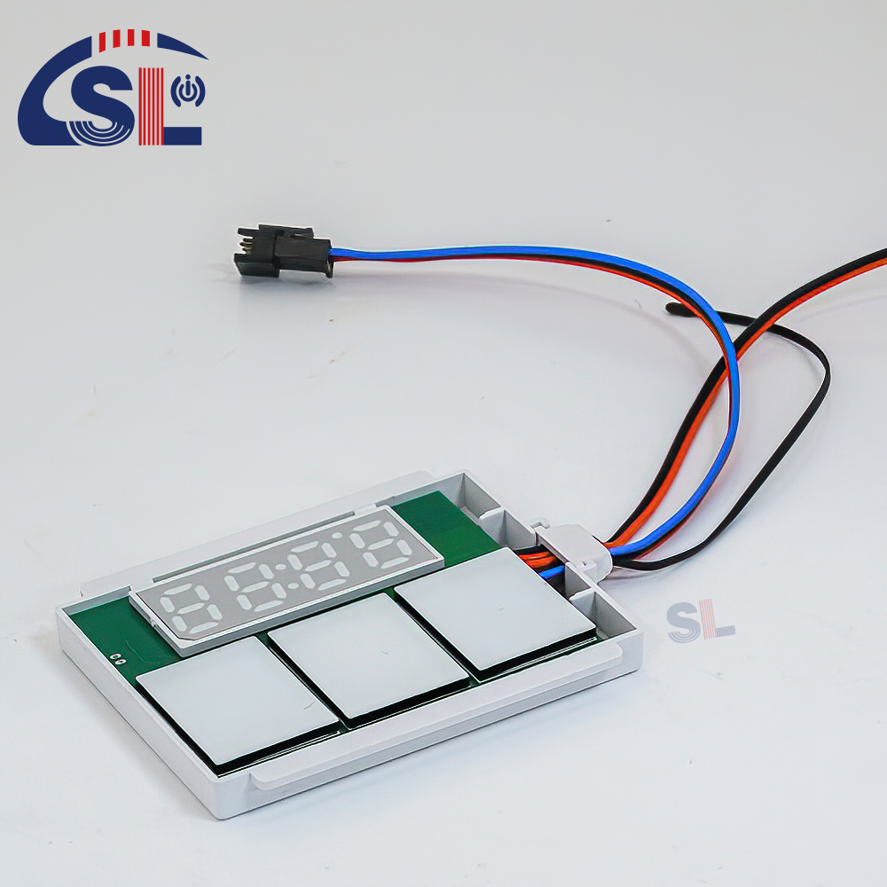Customized DC12V SL Split Tripple Button Tripple Color Touch Sensor Switch Radar Time Temperature Display Screen with bracket Smart Mirrors