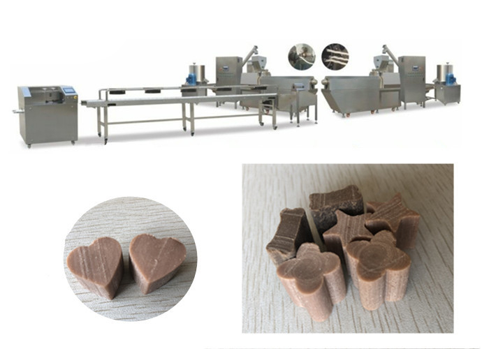 Pet Snacks Extruding Line Single Color Treats Chewing Gum Dog Snacks Processing Line