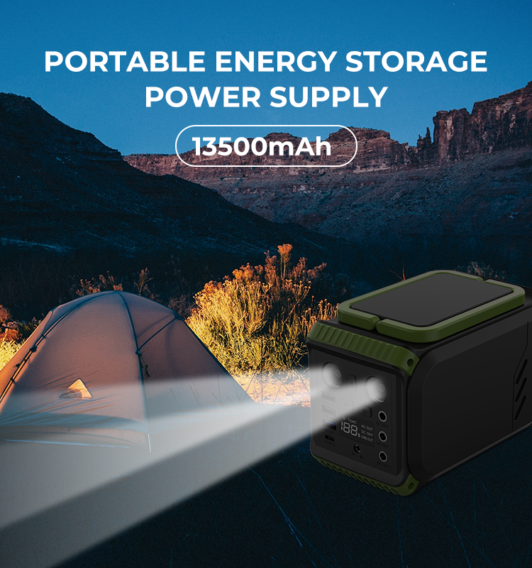 Outdoor Camping Solar Panel Powerstation Portable Generator Lifepo4 Lithium 110V 200W