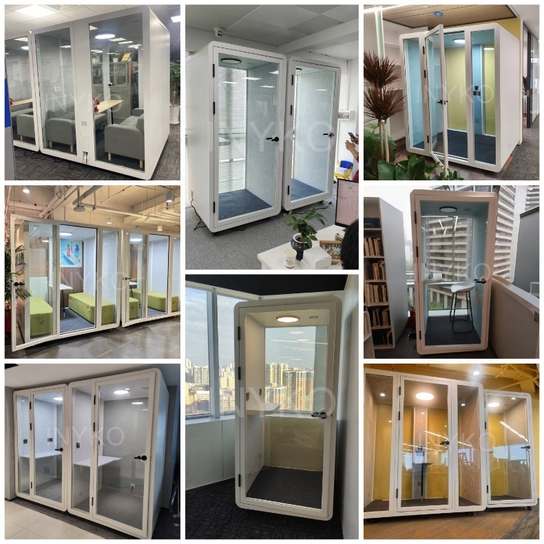 490kg Modern Office Furniture Booth Acoustic Meeting Pods For 2-4 Person